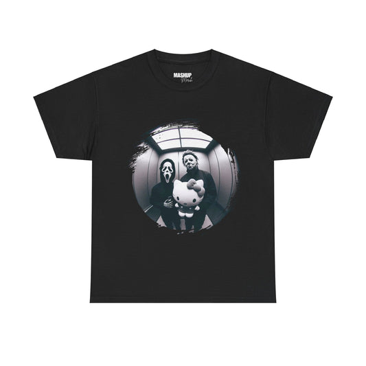 Ghostface x Michael Myers x Kitty Mash-Up Tee